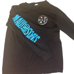 Men’s Small Maui and Son’s Black Long-Sleeve T-Shirt